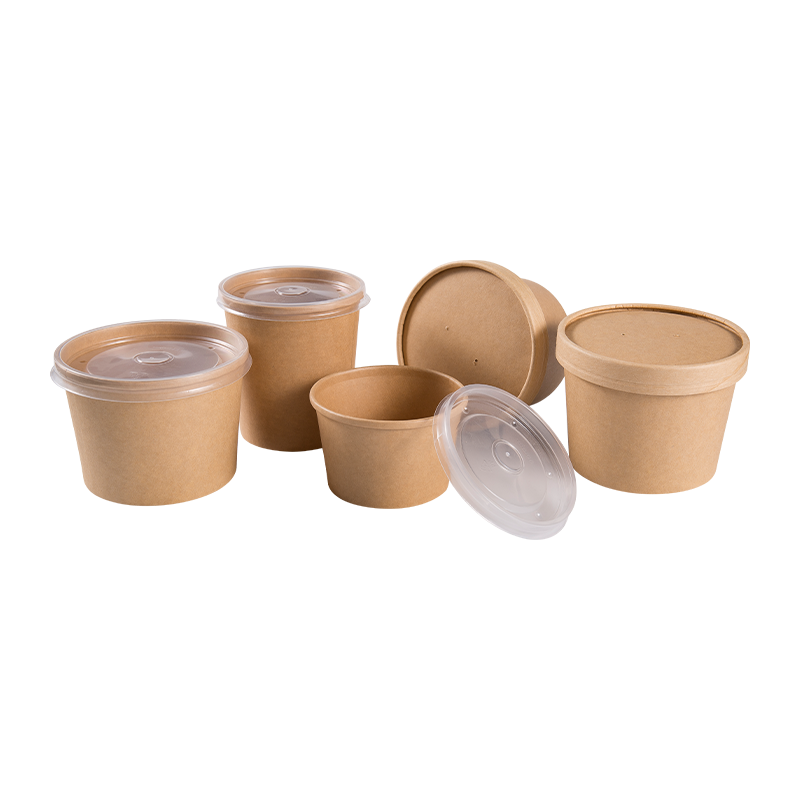 PROMPTU Microwavable Kraft Paper Soup Crater cum charta Cover