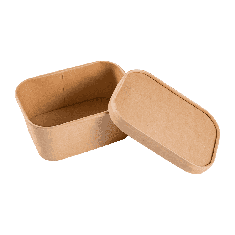 PROMPTU Kraft Biodegradable Compostable Food Grade Rectangularis Takeaway Paper Craft