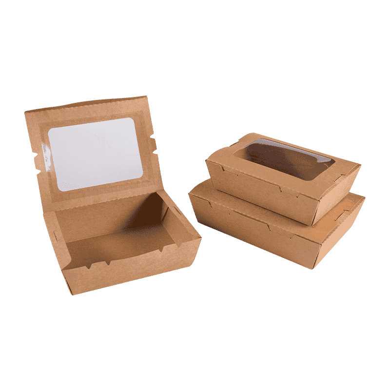 PROMPTU Single Fenestra Takeaway Kraft Paper Restaurant ACETARIA Noodle Prandium Boxes