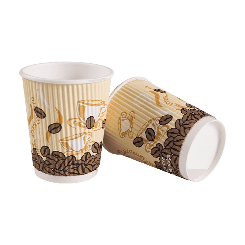 Hot Bibit Waterproof Insulated Duplex Wall Ripple Paper Cup