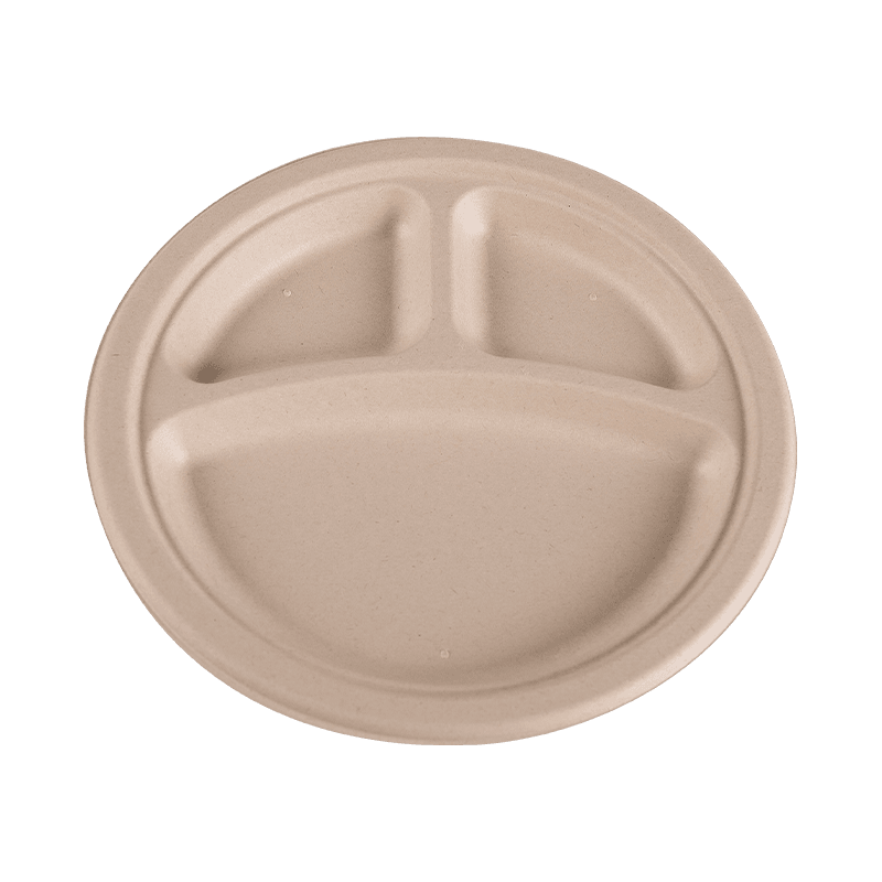 III Compartment Biodegradable Microwavable circa Prandium Tray