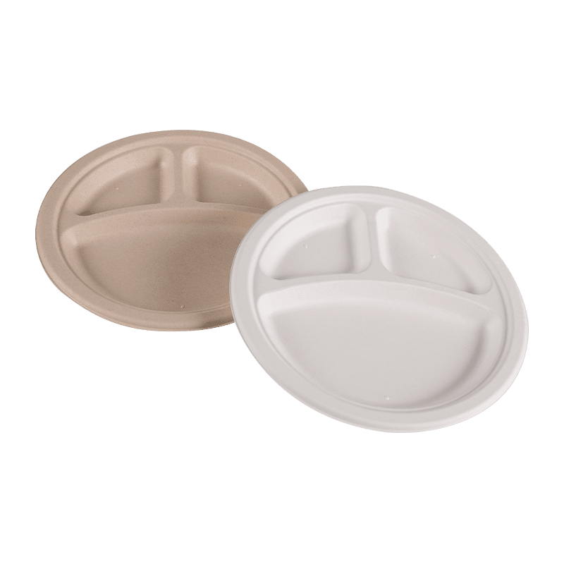 III Compartment Biodegradable Microwavable circa Prandium Tray